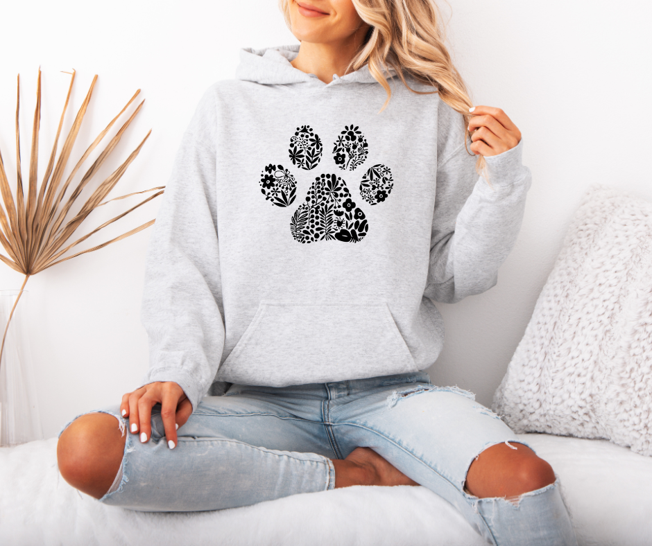 Floral Dog Paw