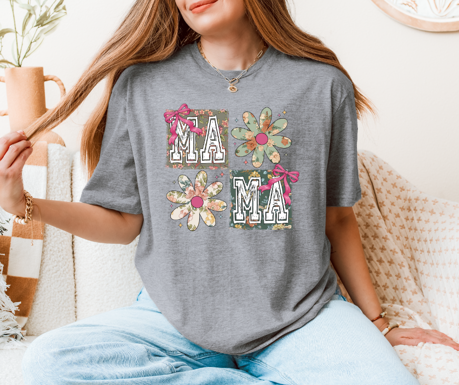 Mama Floral With Cute Bows
