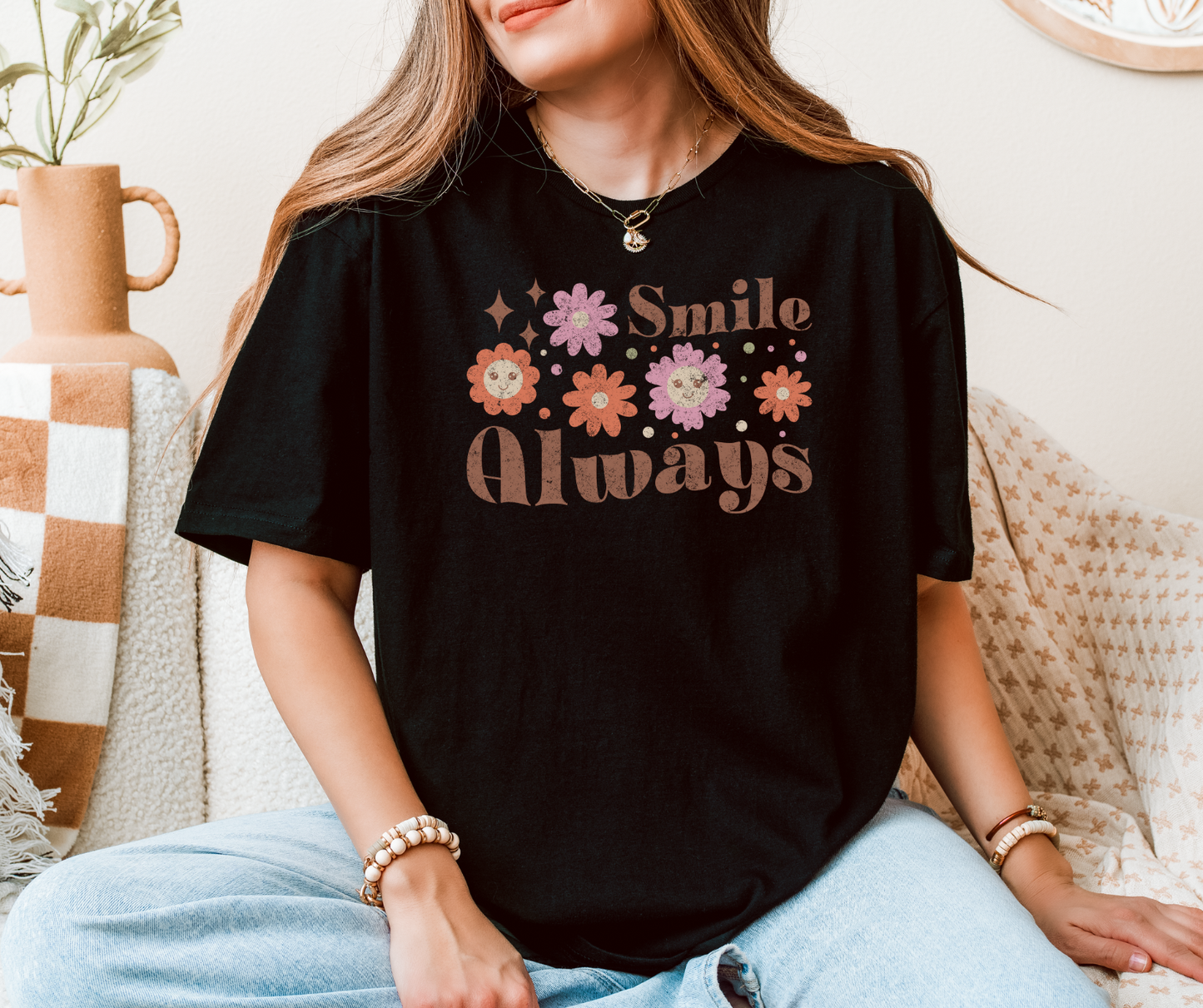 Smile More Always - Distressed