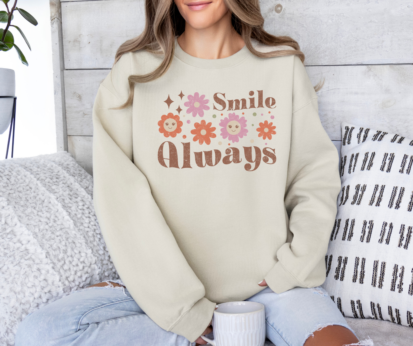 Smile More Always - Distressed
