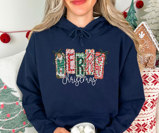 Merry Christmas With Festive Lettering