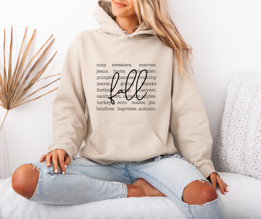 A Fall Description Hoodie