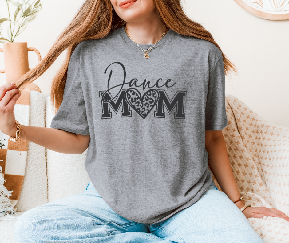 Dance Mom Leopard Heart