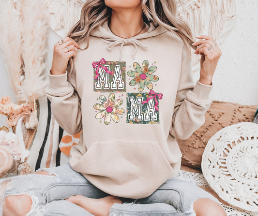 Mama Floral With Cute Bows